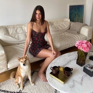 Réalisation Par Montague dress in black batik floral